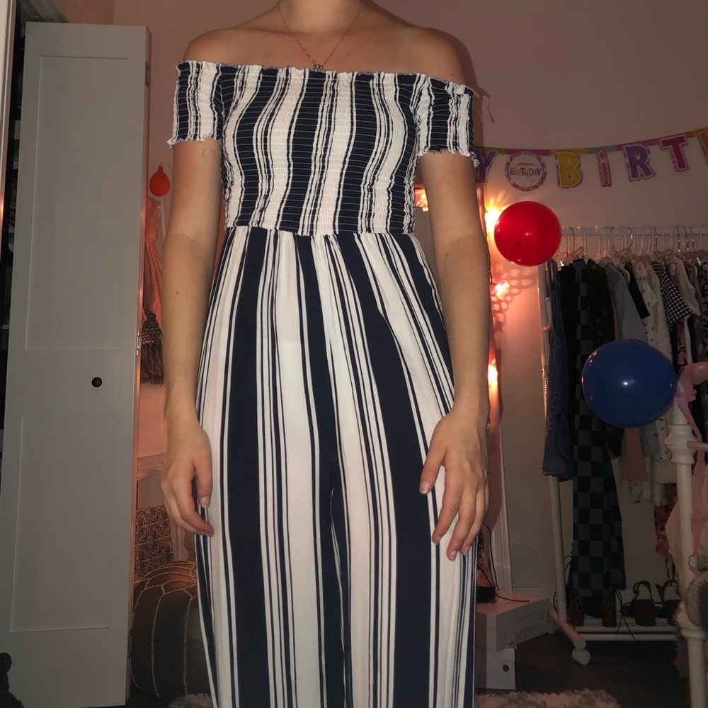 Striped jumpsuit
